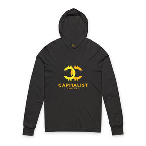 Capitalist Couture Unisex Hooded Long Sleeve Tee - Stylish and Comfortable Wear for Entrepreneurs