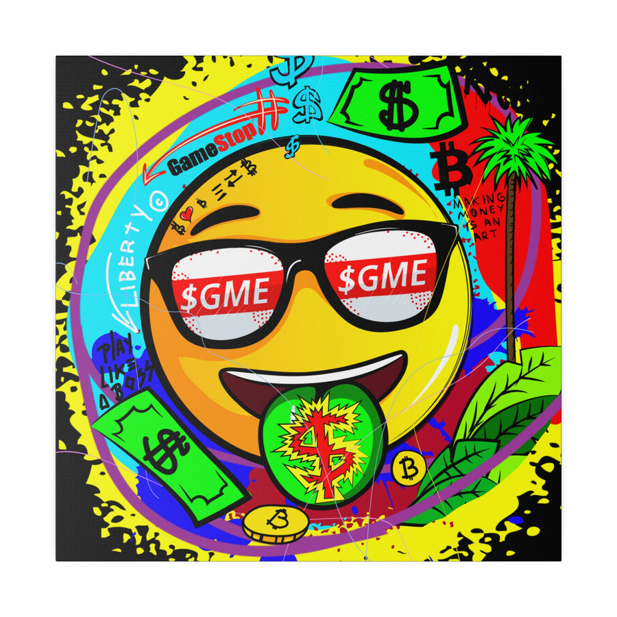 $GME Stop Hustle Canvas Print